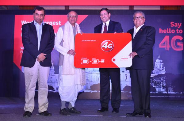 Vodafone launching 4G services in Kolkata.