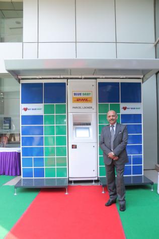 India's first PARCEL LOCKER from BLUE DART